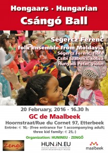 Plakát - affiche - kids - 20 Febr. 2016 Hunineu -Zengö